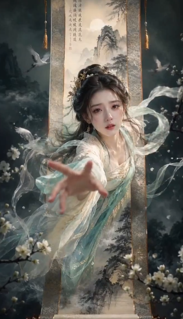 古风美女视频-Grok提示词